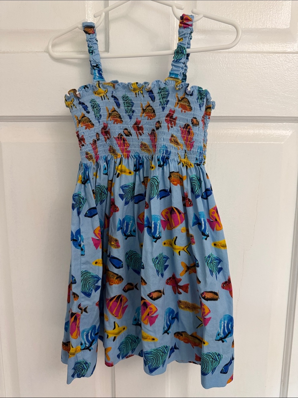 Rachel Riley 3T Fish Print Sundress - Picture 2 of 5